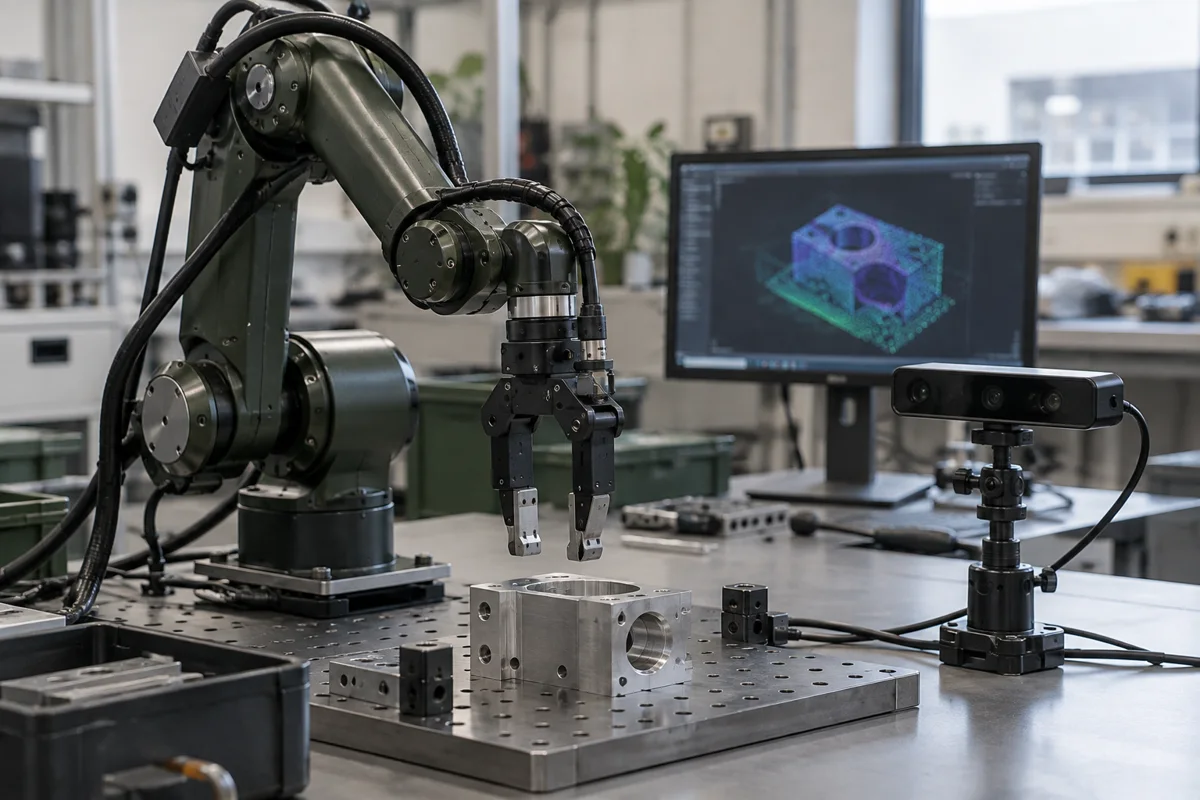 Software, data and robotics engineers testing an autonomous system - AI-generated illustration